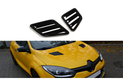 Воздухозаборники в капот на Renault Megane III RS